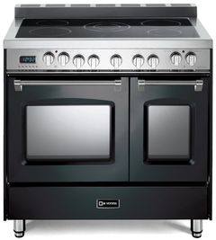 Verona® Prestige 36" Matte Black Double Oven Pro Style Electric Range