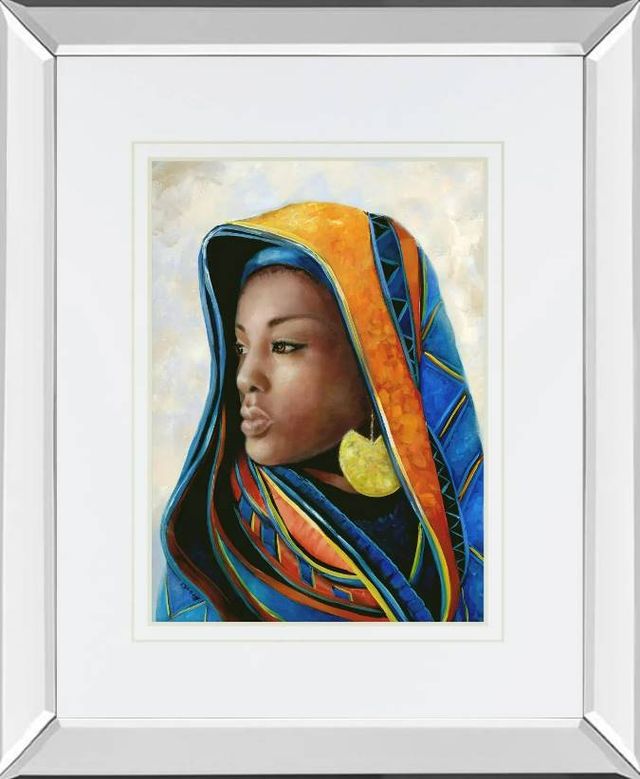 Classy Art Soulful Beauty II by Donna Brooks Mirrored Frame Wall Art-0