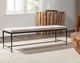 Classic Home Achen Hide Ivory Bench-1
