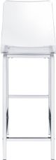 Elements International Zeus Clear Bar Stool-1