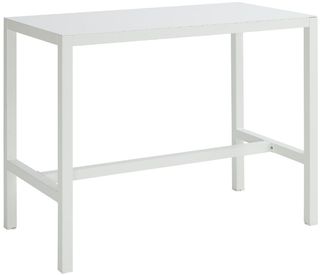 Linon Alora White Aluminum Dining Table