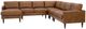 Best® Home Furnishings Customizable Trafton 5-Piece Leather Left-Arm Facing Sectional and Chaise with Espresso Legs-0