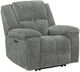 Parker House® Bronco Plush Charcoal Power Recliner with Zero Gravity-0