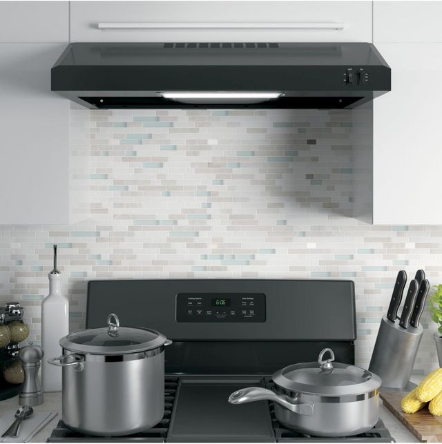 GE® Series 30" Black Under The Cabinet Hood-5