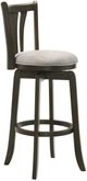 Armen Living Elle Dark Roast/Slip Gray Swivel Bar Stool-3