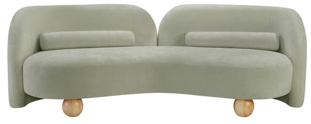 Meridian Furniture Daphne Mint Chenille Fabric Sofa-1