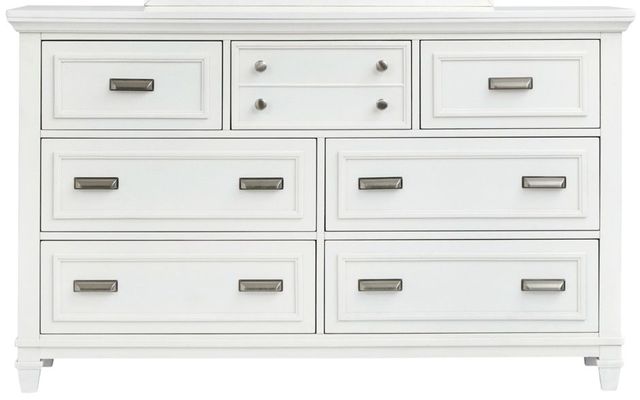 Magnussen Home® Charleston White Dove Dresser with Harbor Gray Mirror-3