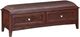 Whittier Wood® Furniture McKenzie Caffe 2-Drawer Bench-0