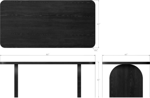 Modus Furniture Elora Jet Rectangular Dining Table-2