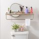 Linon Opal Gold/Natural Wall Shelf-1