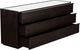Moe's Home Collection Ashcroft Dark Grey Dresser with White Marble Top-1
