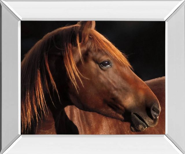 Classy Art Pretty Girl by Caro Mirror Framed Wall Art-1