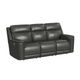 Elements International Mustang Anthrocite Power Reclining Sofa-0