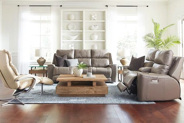 Palliser® Furniture Customizable Hastings Power Reclining Loveseat with Power Headrest and Power Lumbar-3