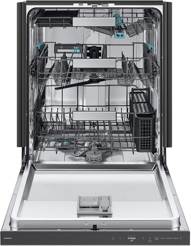 Samsung 24" Silver Top Control Built In Dishwasher-2
