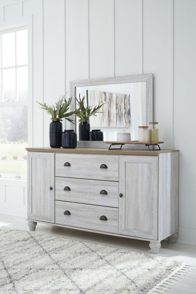 Signature Design by Ashley® Haven Bay Two-tone Bedroom Mirror-1