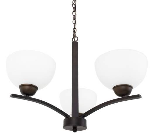 YHD Alta Peak Robust Coffee Brown 3-Light Chandelier-3