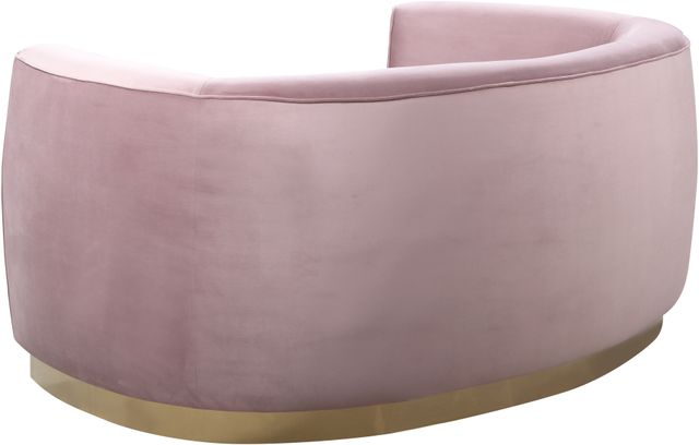 Meridian Furniture Julian Pink/Gold Velvet Loveseat-2