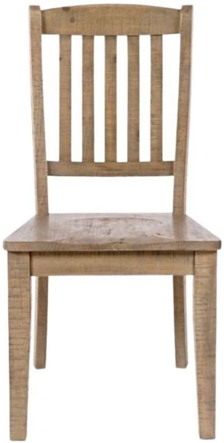 Jofran Inc. Carlyle Crossing Beige Slatback Side Chair-2