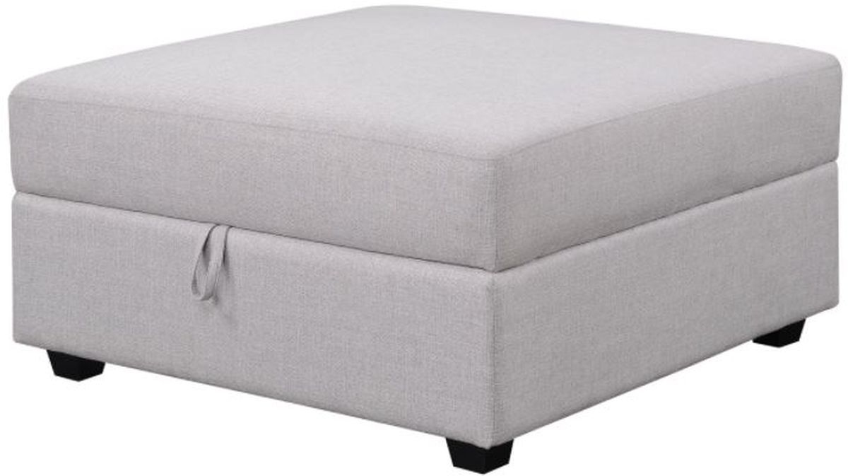 Coaster® Cambria Grey Square Storage Ottoman