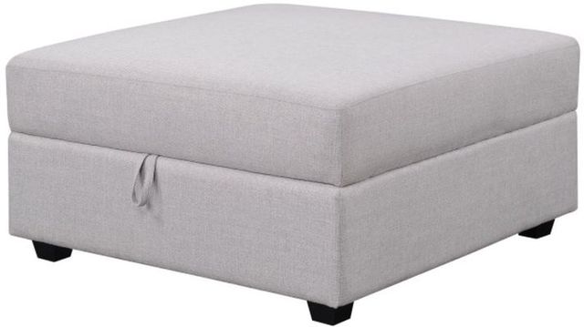 Coaster® Cambria Grey Square Storage Ottoman-0