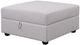 Coaster® Cambria Grey Square Storage Ottoman-0