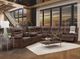 Behold™ Home Harley 7-Piece Brown Power Reclining Curved Sectional-1