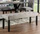 Furniture of America® Alfred Antique Black/Light Gray Bench-1