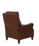 Man Wah Caramel Leather High Leg Recliner-4