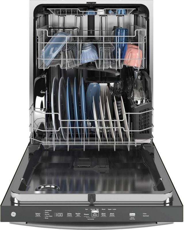 GE® 24" Fingerprint Resistant Stainless Steel Top Control Built In Dishwasher-2