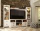 Signature Design by Ashley® Willowton 4-Piece Whitewash Entertainment Center with Media Storage-1