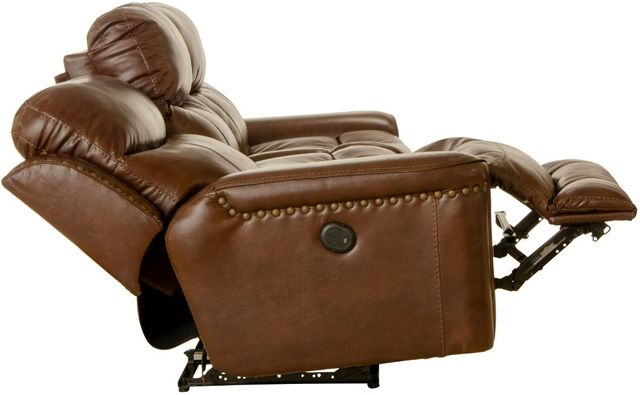 Catnapper® Ceretti Brown Leather Power Reclining Sofa-5