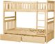 Homelegance® Bartly Natural Pine Youth Twin/Twin Storage Bunk Bed-3