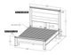 International Furniture Direct Olimpia Tequila Queen Platform Bed Footboard with Rails-3