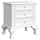 Elements International Jesse 3-Piece White Full Bedroom Set-2