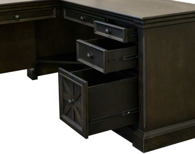 Martin Furniture Kingston Dark Chocolate L-Desk-2