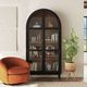 Elements International Santiago Espresso Bookcase-1