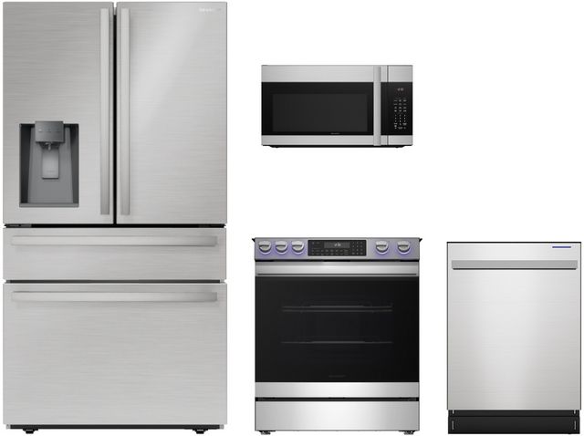 Sharp® 4 Piece Stainless Steel Kitchen Appliance Package