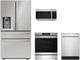 Sharp® 4 Piece Stainless Steel Electric Kitchen Appliance Package-0