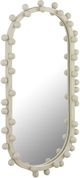TOV Furniture Bubbles Ivory Small Oval Wall Mirror-3
