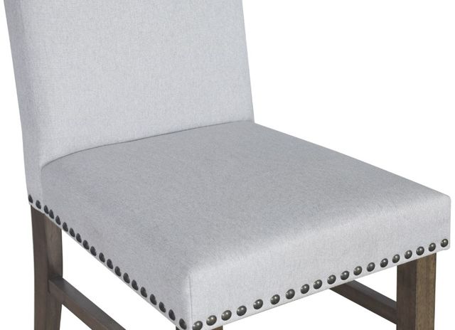 New Classic® Home Furnishings Julius Gray Upholstered Dining Side Chair -4