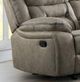 American Wholesale Furniture Ranger Beige Manual Reclining Gliding Console Loveseat-1