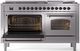Ilve® Nostalgie II Series 60" Stainless Steel Pro Style Dual Fuel Range-2