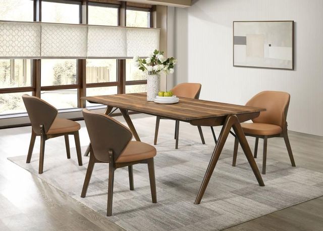 Coaster® Randolph 5-Piece Red Brown/Sheesham Dining Table Set-1