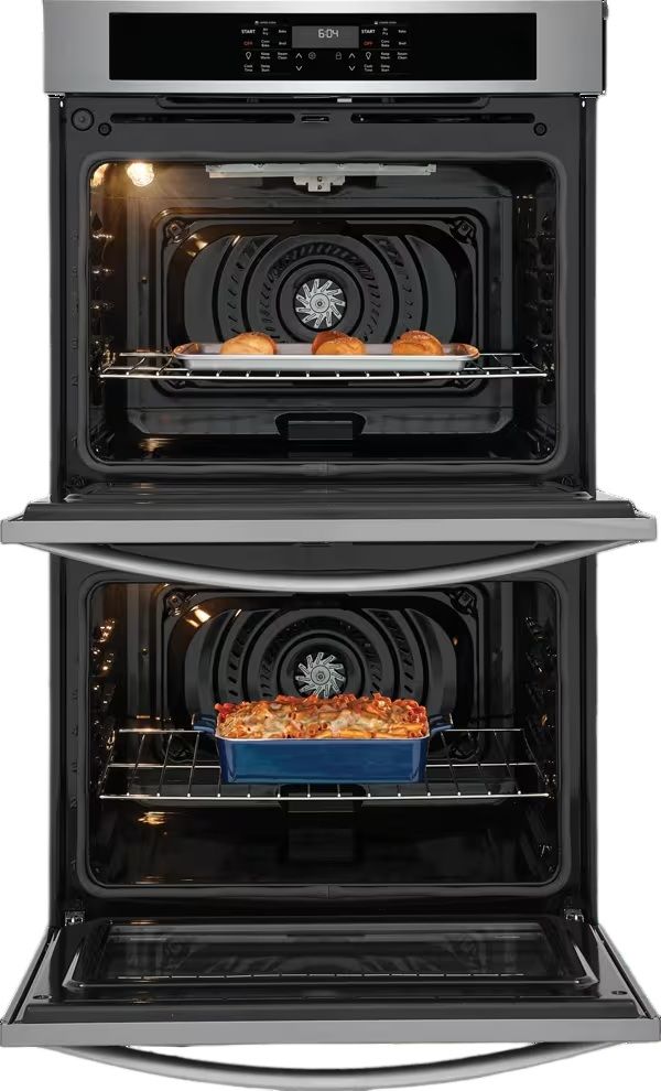 Frigidaire® 30” Stainless Steel Electric Double Wall Oven with Air Fry-3