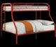 Opal Red Twin/Full Bunk Bed-0