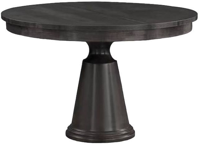 Bassett® Furniture BenchMade Origins Nichols Carbon Round Dining Table with Leaf-0