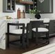 Elements International Portland Black/White Counter Stool-1