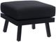 Linon Alora Black Aluminum/Fabric Outdoor Ottoman-0