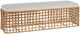 Universal Explore Home™ Getaway Coastal Living Home Rattan Natural/Nomad Snow Bench-0